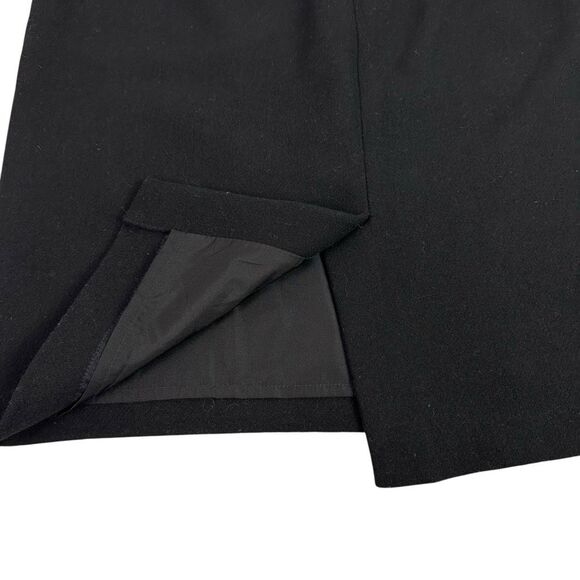 J Crew size 8 Mercantile Black Pencil Skirt Wool Blend - Picture 5 of 8